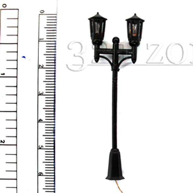 Model Railway Yard Lights Garden Railways HO Scale Light Rail Park Lamp